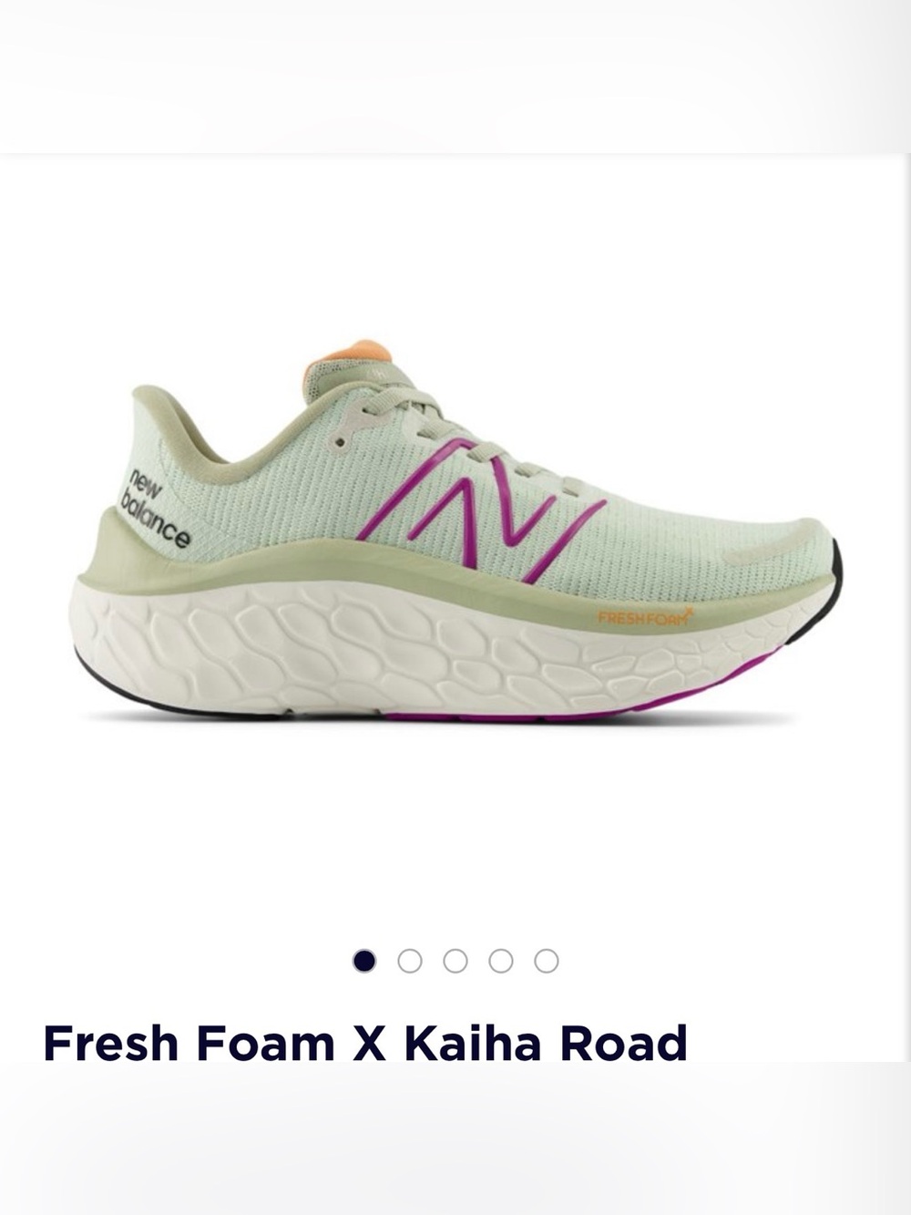 New Balance Fresh Foam X Kaiha Road Women’s 7.5 Mint Purple Running/Walking Shoe
